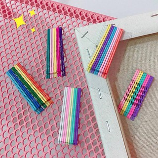 Set 10 kẹp tăm sắc màu cầu vồng Hàn quốc