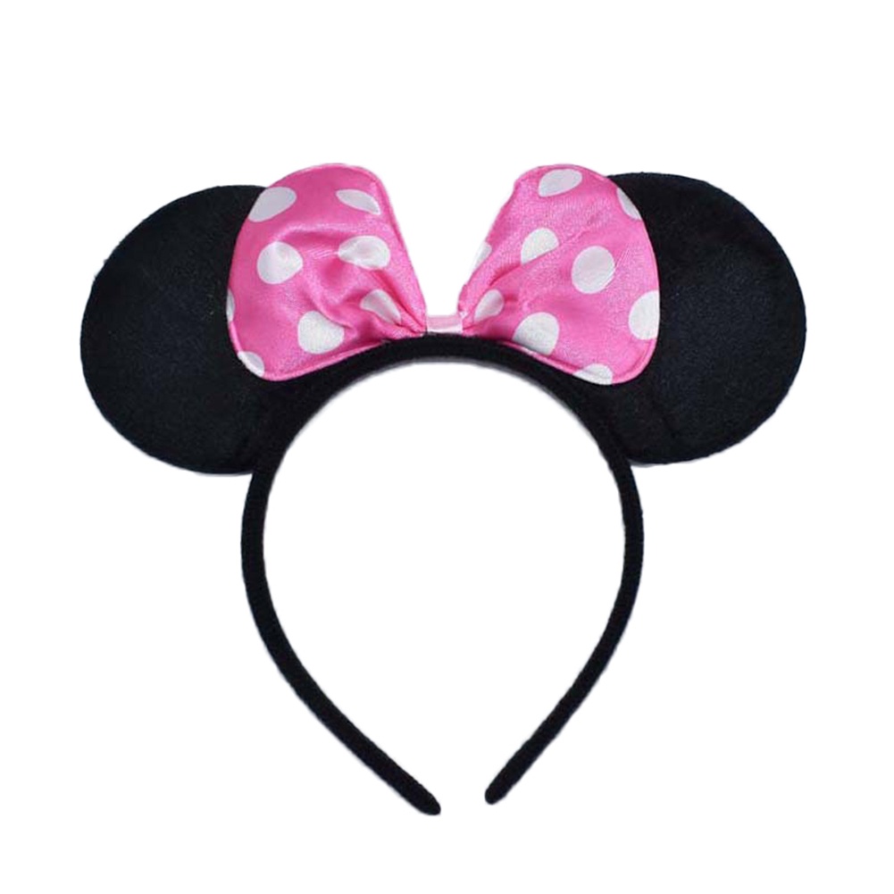 Băng Đô Tai Chuột Mickey / Chấm Bi Đáng Yêu Cho Bé Gái