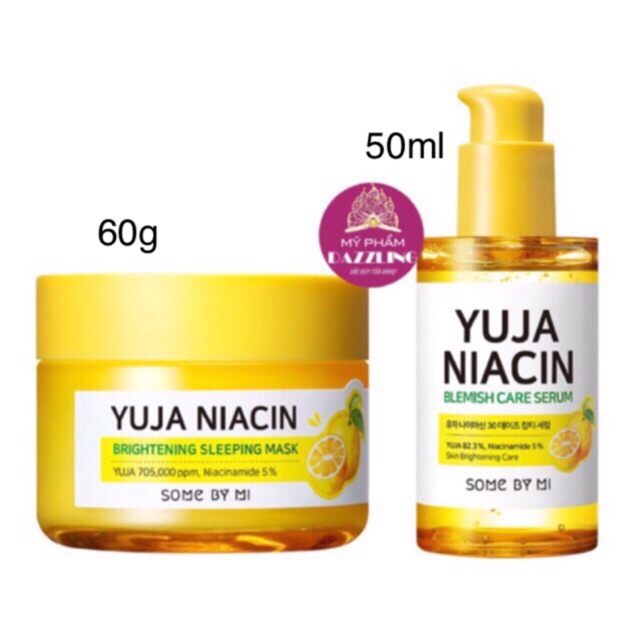 Combo Serum + Mặt Nạ Ngủ Dưỡng Trắng Da Some By Mi Yuja Niacin Fullsize