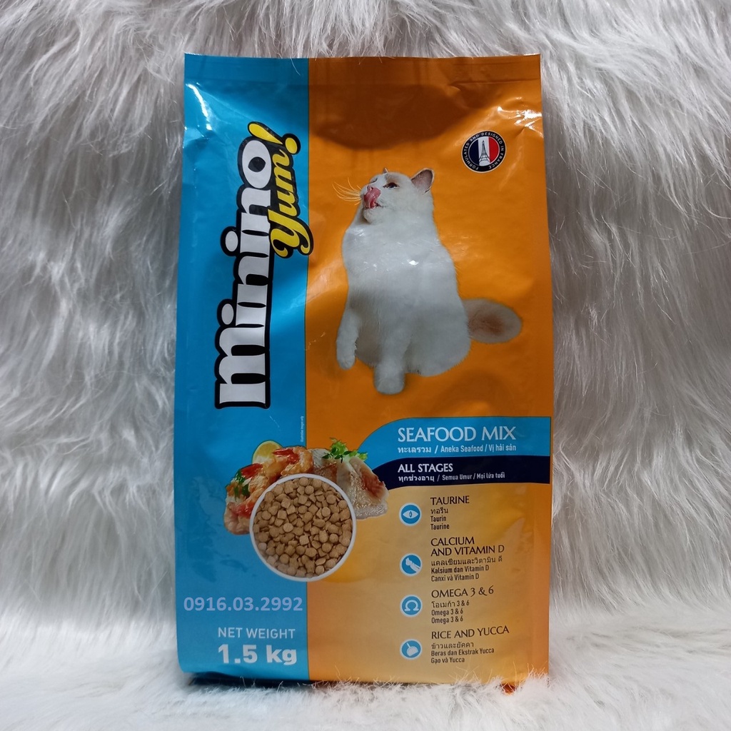 Thức ăn cho mèo Minino Yum 1,5kg