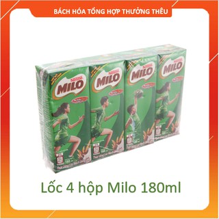 Lốc 4 Hộp Sữa Milo Lúa Mạch 180ml