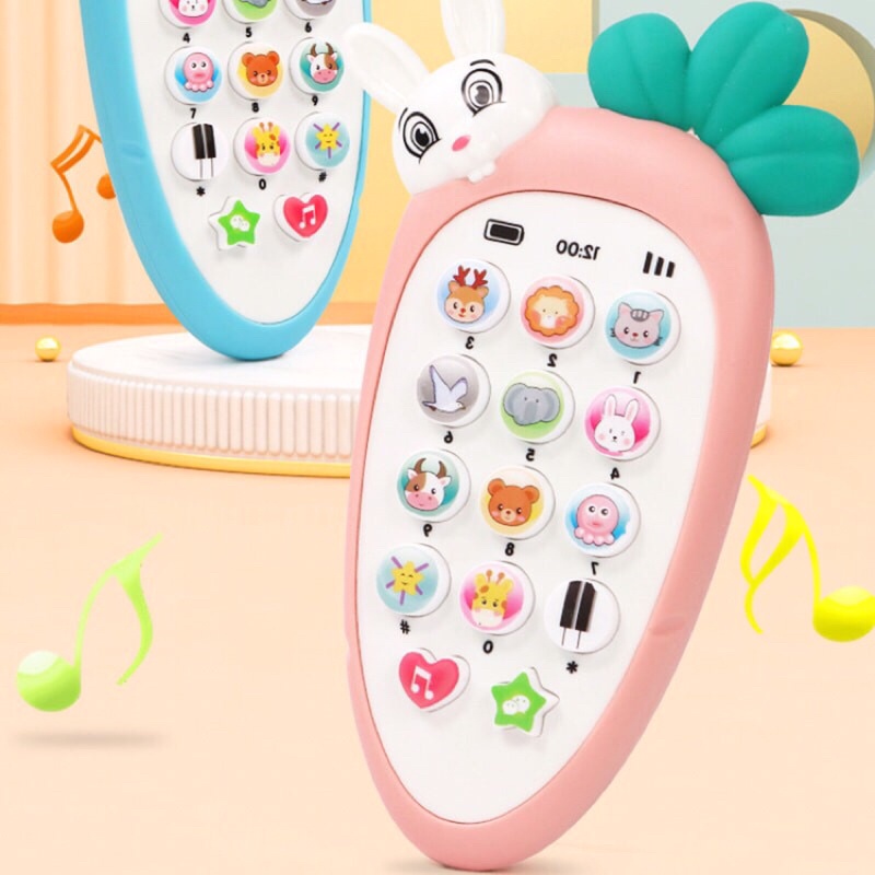 Điện thoại đồ chơi thông minh có nhạc và đèn vui nhộn cho bé