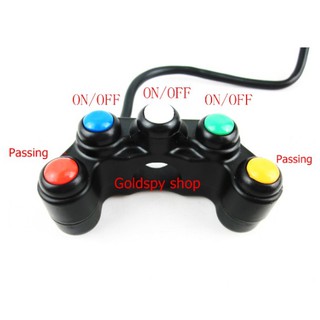 Cùm Công Tắc 5 nút ( 2 nút Passing, 3 nút On/Off )