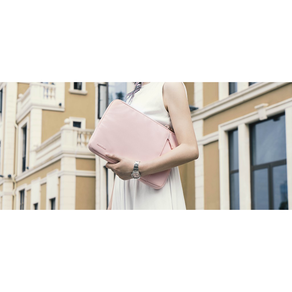 TÚI CHỐNG SỐC TOMTOC  360° Protective MB 13" Pink - A13 - Hàng Chính Hãng