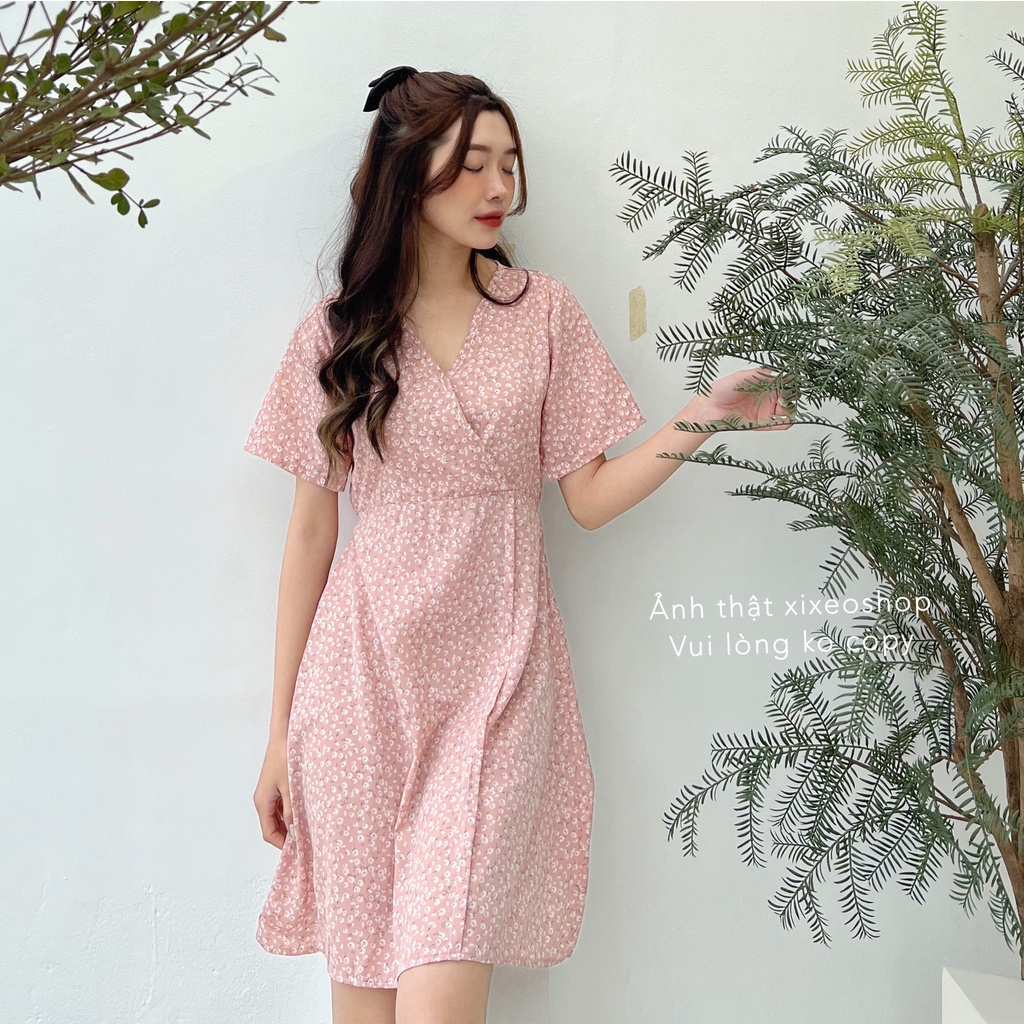 Váy hoa nhí, đầm nữ hoa nhí vintage đẹp phong cách ulzzang Hàn Quốc - V12 | BigBuy360 - bigbuy360.vn