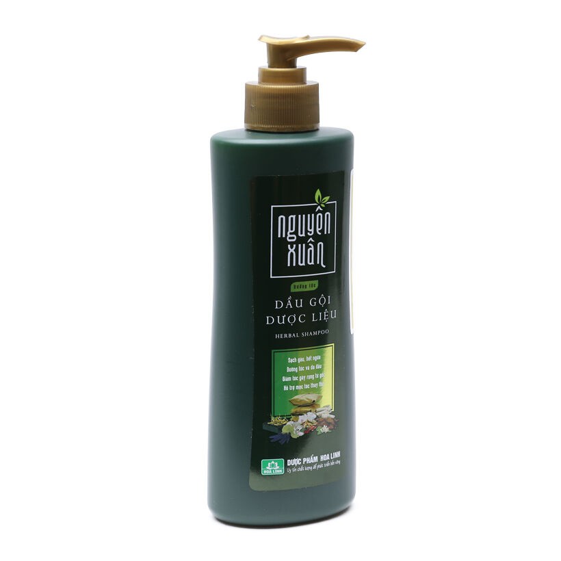 Dầu gội đầu dược liệu Nguyên Xuân xanh 200ml  - Dưỡng tóc, phục hồi hư tổn, cho mái tóc dày, mềm mại, suôn mượt