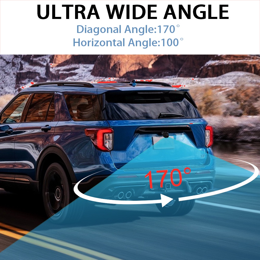 Camera Lùi Xe Xoay 170 Độ Hình Con Cá