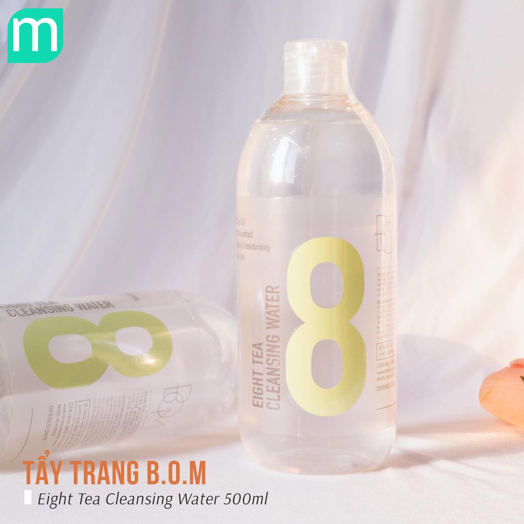 Tẩy Trang BOM Eight Tea Cleansing Water 500ml