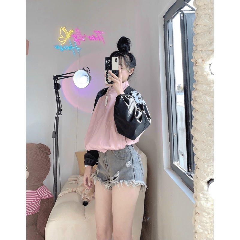 Áo Khoác Nữ Form Lửng Cánh Dơi Phối Màu Cực Xinh Mẫu Mới Cực HOT  - ĐĂNG QUANG CLOTHER