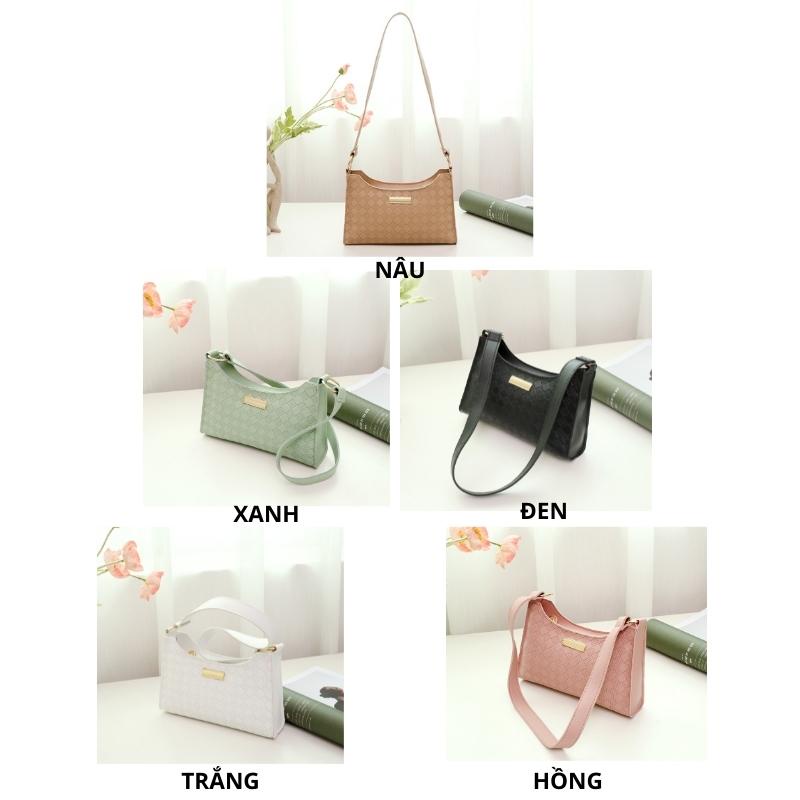 Túi kẹp nách nữ đeo vai da thời trang đi chơi cao cấp phong cách Hàn Quốc rẻ đẹp OLUKA STORE TĐV056