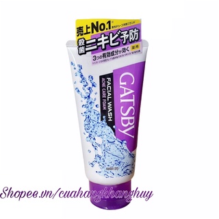 Sữa rửa mặt Gatsby Acne Care Foam dành cho Nam 130 g (Sản phẩm nội địa Nhật Bản)