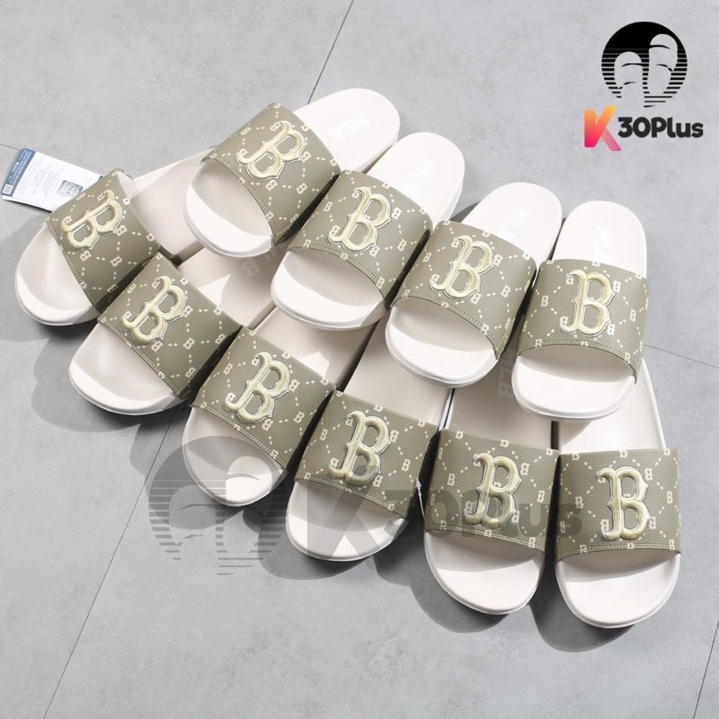 Dép MLB Quai Ngang logo BosTon 2022