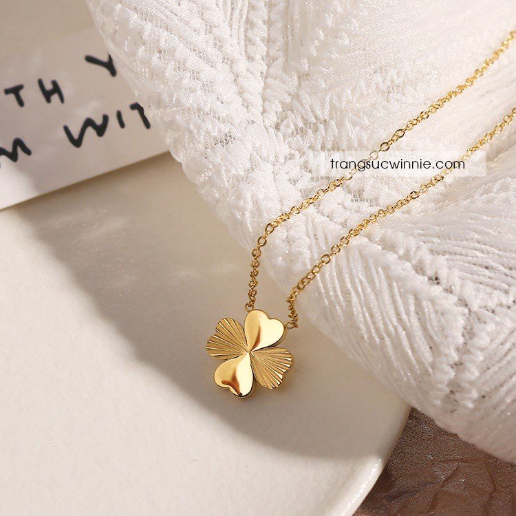 Dây chuyền nữ titan Clover 2