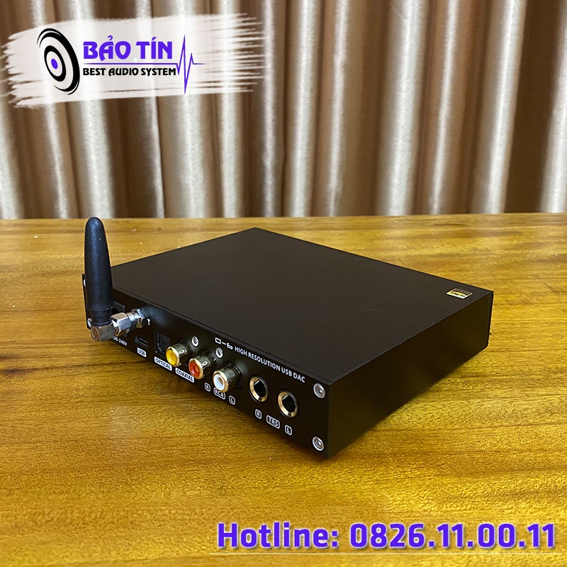 DAC SMSL D6 giải mã âm thanh 32Bit/768Khz dùng chip AK4493S Tặng dây quang liton Mỹ 189k