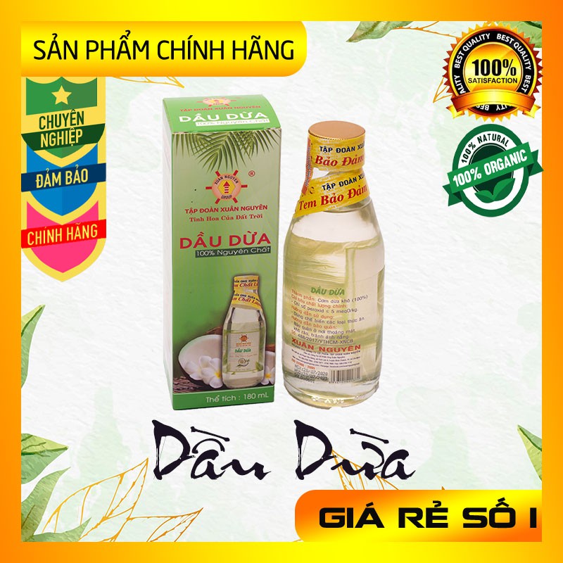 [ Chính Hãng ] Dầu Dừa – Xuân Nguyên ( Dầu dừa nguyên chất 100%)