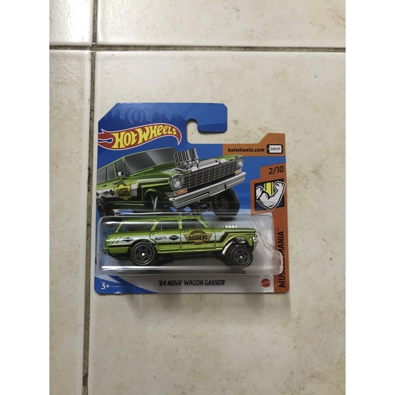 Hot Wheels 1/64 '64 Nova wagon gasser.