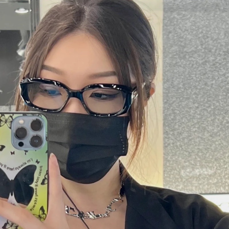 (JIUERBA) Kính Mát Hình Chữ Nhật Phong Cách Hip Hop Cá Tính