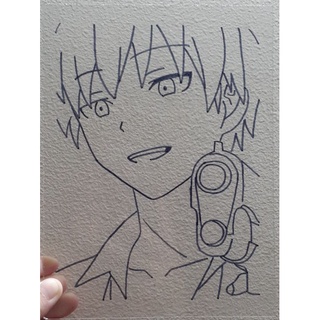 Tranh kính mica Lớp học ám sát " Karma"