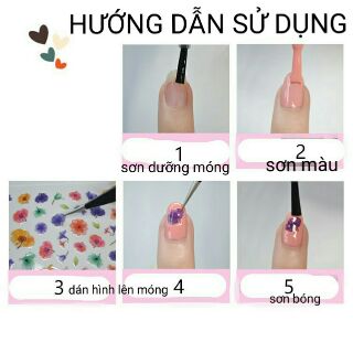 STICKER DÁN TRANG TRÍ MÓNG TAY DỄ THƯƠNG