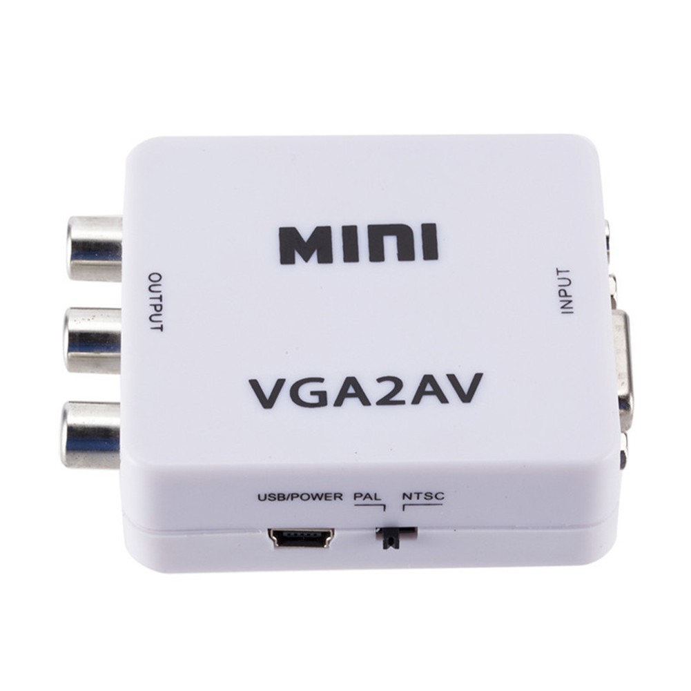 Đầu Chuyển Đổi Âm Thanh Hel + 1080p Vga Sang Rca / Av / Cvsb + Cho Hdtv / Pc