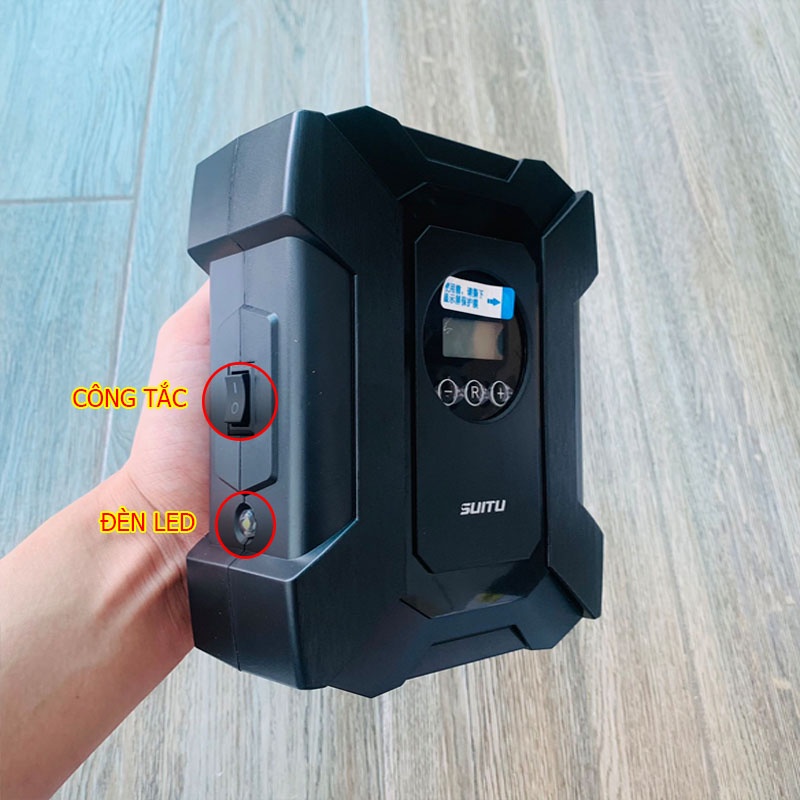 Bơm Lốp Ô Tô, Xe Hơi Điện Tử Tự Ngắt 12V Nhỏ Gọn Bơm Xe Máy, Xe Đạp – Bảo Hành 12 Tháng