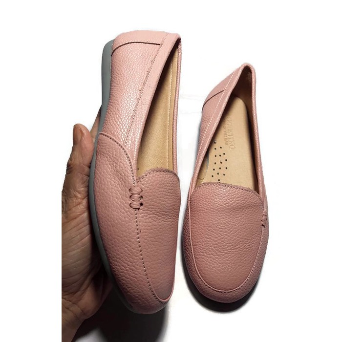 [FREESHIP] Giày Augustino Moca Nữ Đế Bệt Da Bò Thật | BigBuy360 - bigbuy360.vn