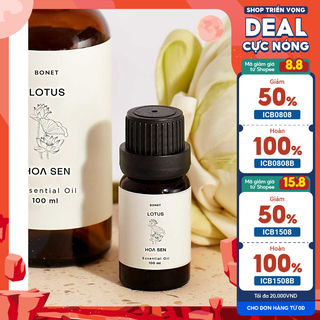 Tinh dầu bonet hương hoa sen 10ml