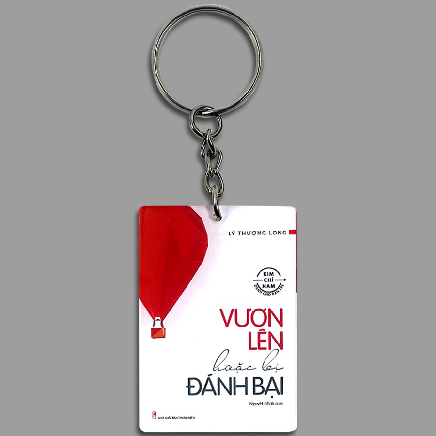 Móc khóa nhựa hình sách Minh Long - 50x30x3 mm (Lẻ tùy chọn)