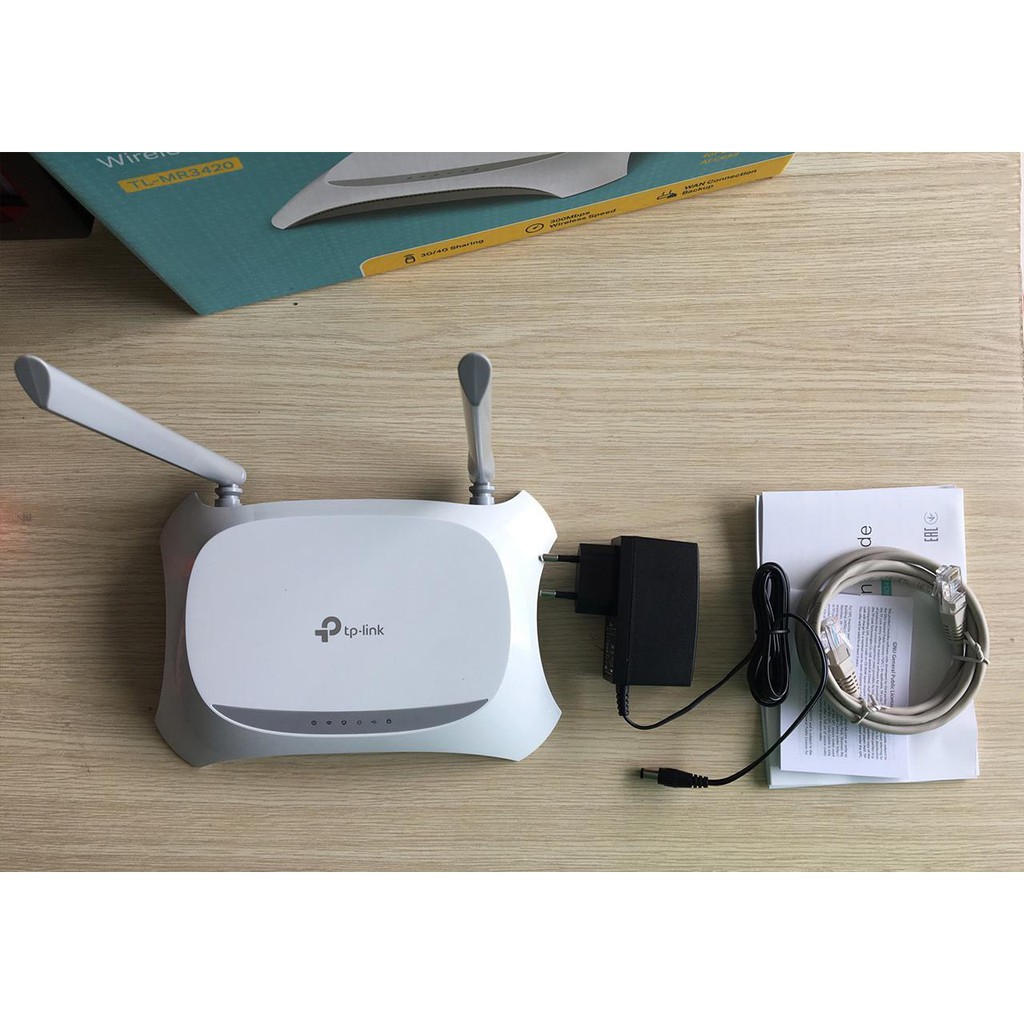 Thiết Bị Wifi Không Dây Router Wifi TP-Link TL- MR3420 Chuẩn N 300Mbps - Hàng Nhập Khẩu | BigBuy360 - bigbuy360.vn