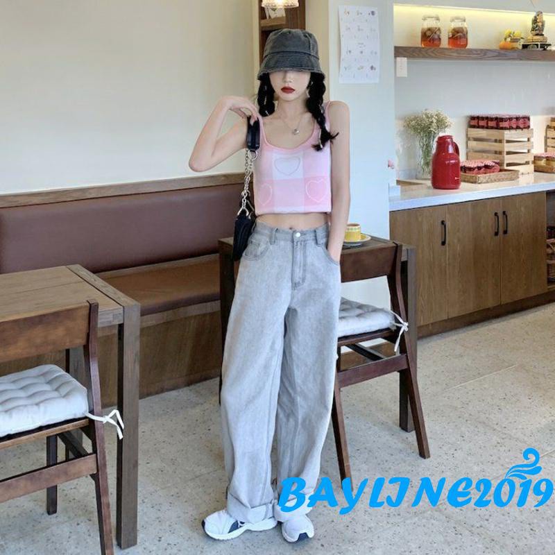 Áo Croptop Dệt Kim Không Tay Cổ Vuông In Họa Tiết Trái Tim Dễ Thương Cho Nữ | BigBuy360 - bigbuy360.vn