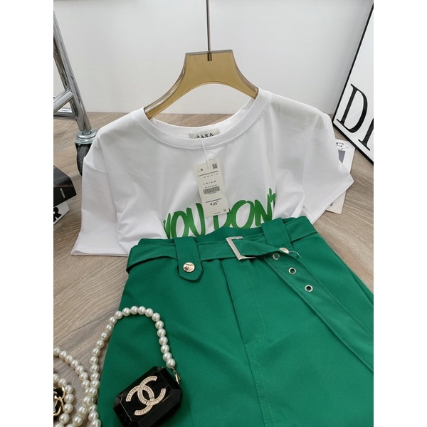 [ 𝐅𝐑𝐄𝐄 𝐒𝐇𝐈𝐏 ] SÉT ÁO CHỮ LONDON 3 MÓN MIX CV XANH SIÊU ĐẸP LUÔN Ạ