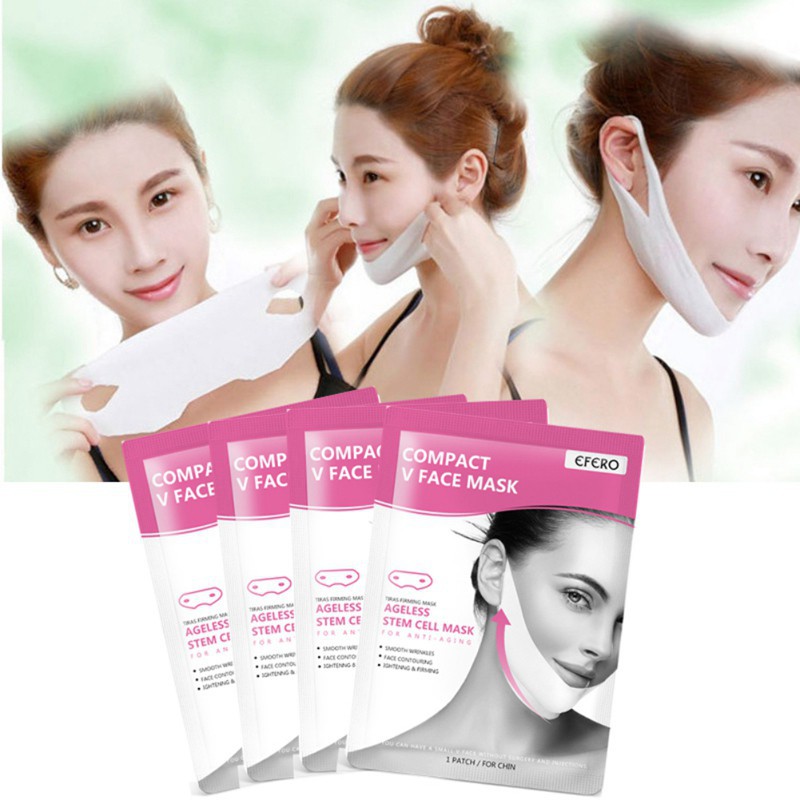 ]🙋1pcs Firming Whitening Moisturizing Brighten V Face Gel Mask​