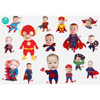 Thiết kế chibi sinh nhật, trang trí sinh nhật bé trai