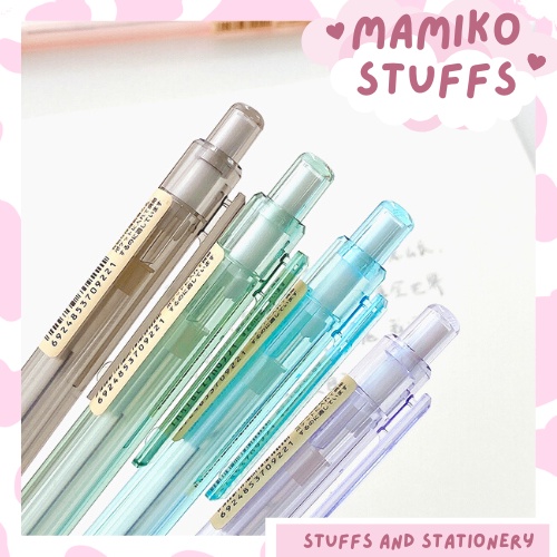 BÚT CHÌ BẤM TRONG SUỐT NGÒI 0.5 SIÊU XINH MINIMALIST