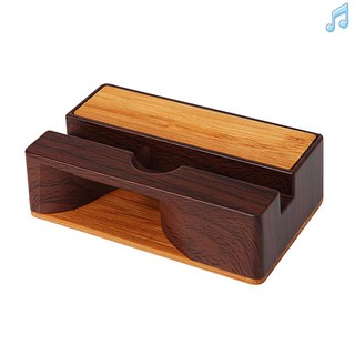 BY Mobile Phone Sound Amplifier Stand Wooden Cell Phone Stand with Sound Amplifier Phone Holder Desk Support