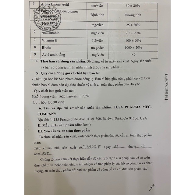 Viên uống trắng da, chống nắng ID30 Gold PETYFAN