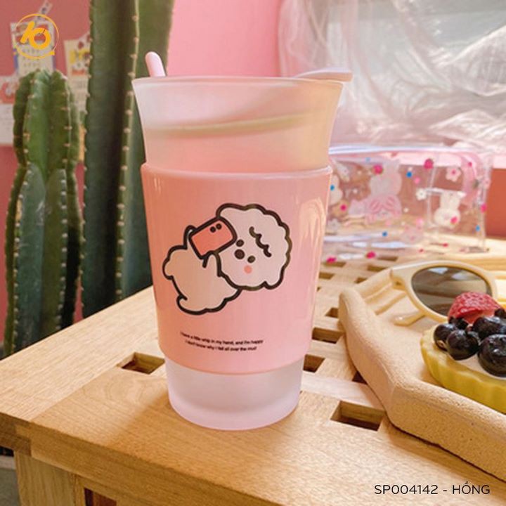 [Mã LIFESPIKE19 giảm 10% đơn 99K] Cốc thủy tinh uống trà, coffee hình cừu dễ thương 400ml - SP004142 | BigBuy360 - bigbuy360.vn