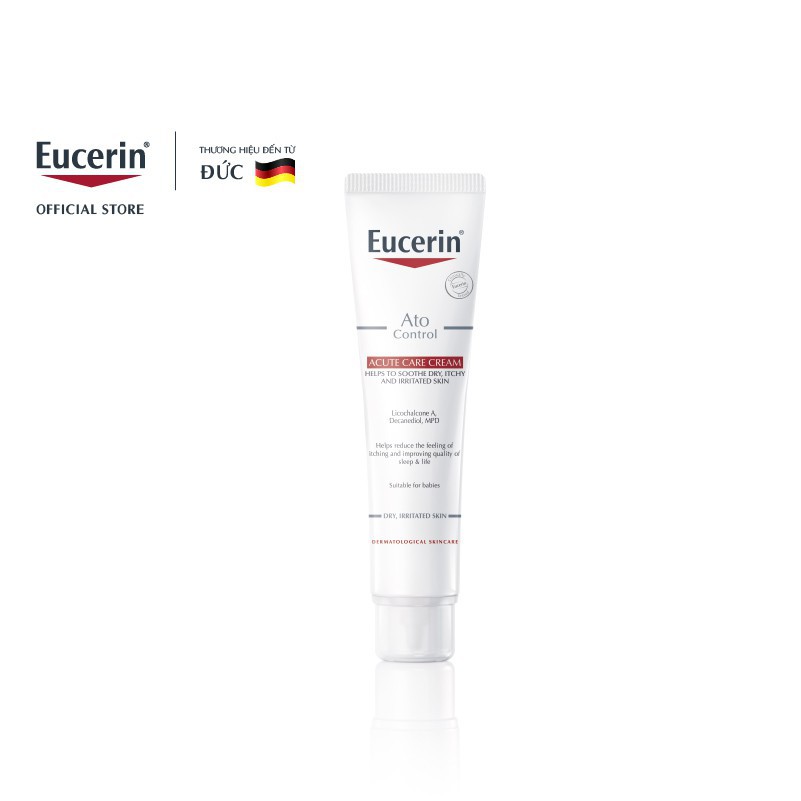 Eucerin Kem dưỡng ngăn ngừa dị_ứng giai đoạn bùng phát AtoControl Acute Care 40ml