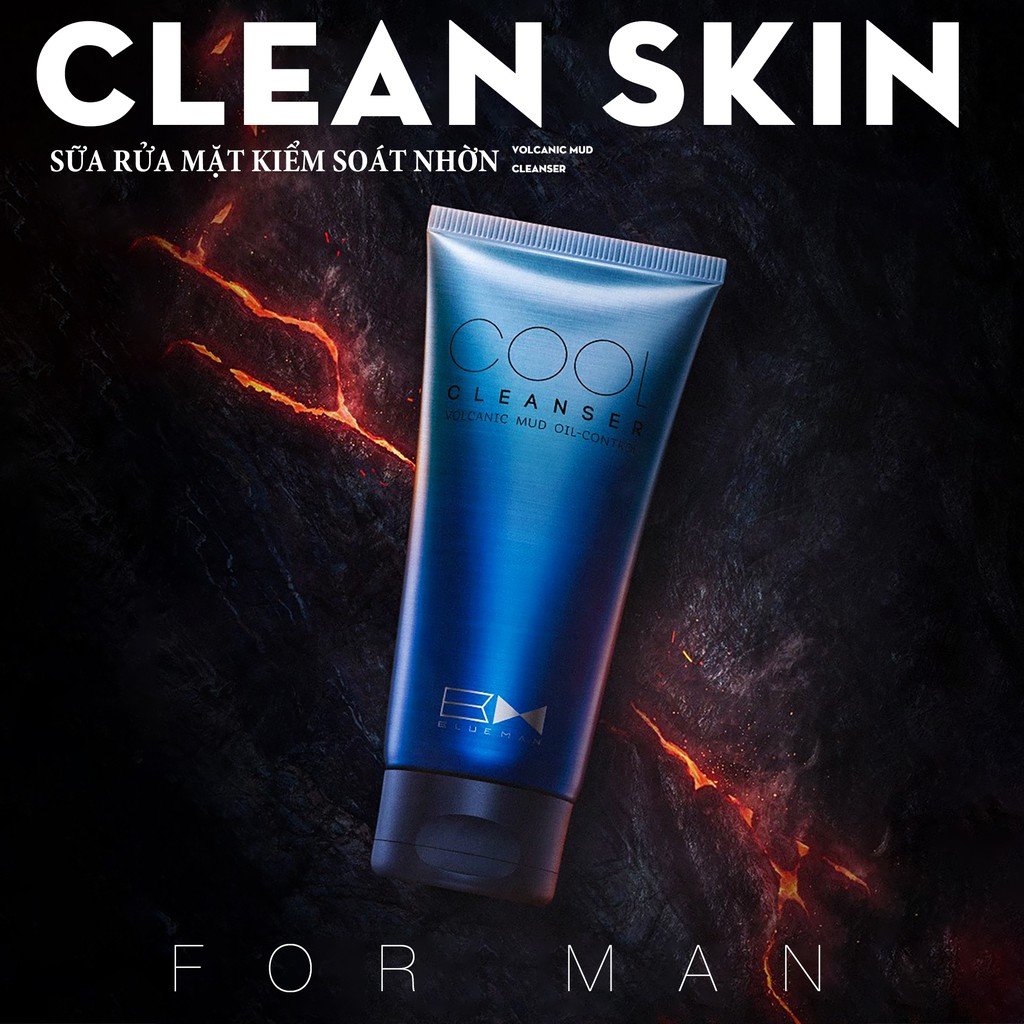 Sữa Rửa Mặt Cho Nam Giới BLUEMAN - Chiết Xuất Than Hoạt Tính Ngăn Ngừa Mụn Hiệu Quả | BigBuy360 - bigbuy360.vn