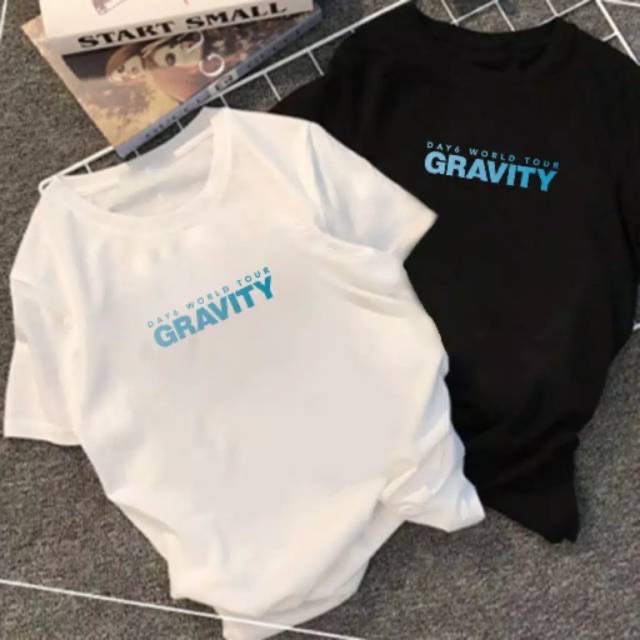 Áo Thun In Hình Day6 World Tour Gravity Blue S-xxl / Day6 Thời Trang Hàn Quốc