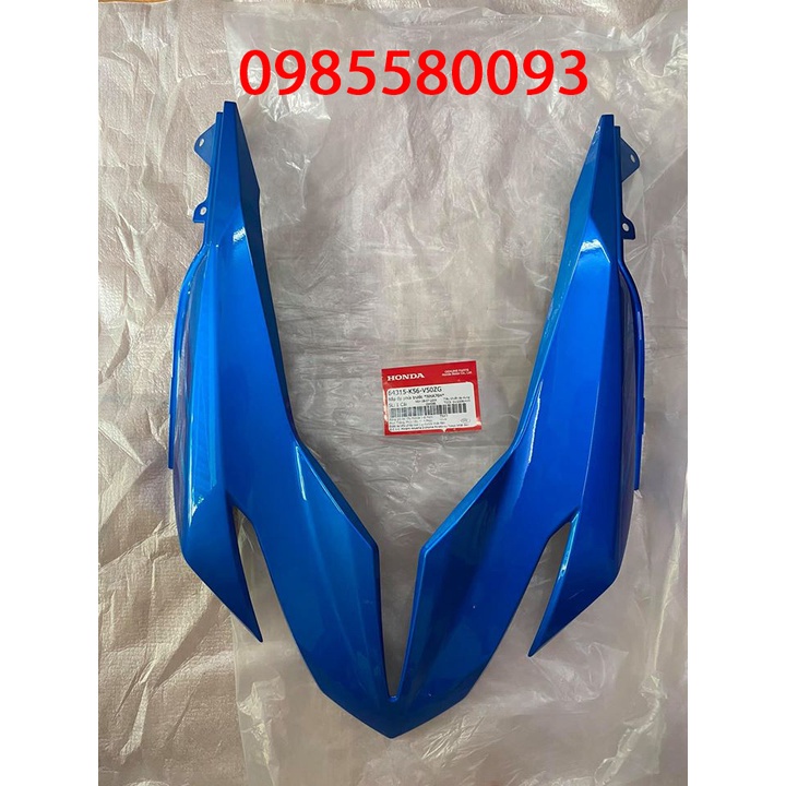 Dàn áo bộ vỏ dàn mủ Winner X màu Xanh đen chính hãng Honda