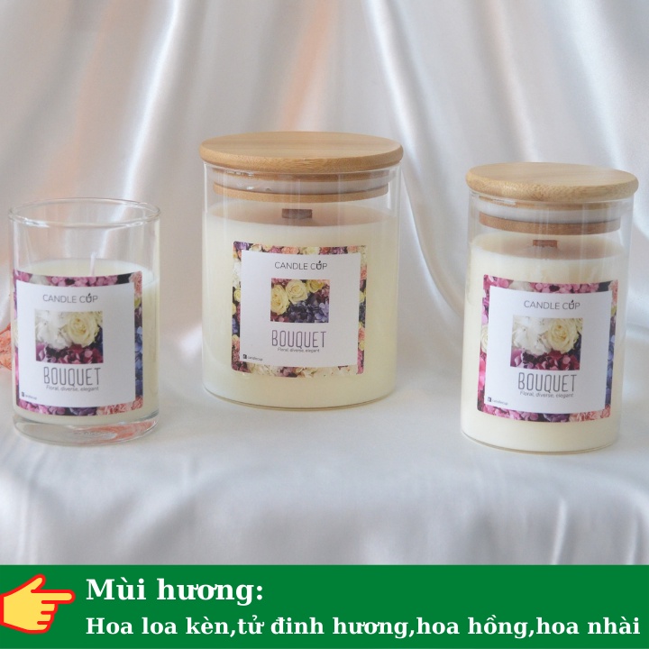 Nến thơm thư giãn AGAYA Candle Cup - Nến thơm tinh dầu cao cấp không khói
