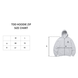 TDD MULTI LOGO HOODIE (Áo khoác dây kéo)