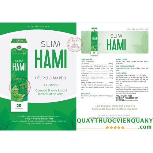 Viên Sủi Slim Hami Chính Hãng Giảm Cân Nhanh Cấp Tốc