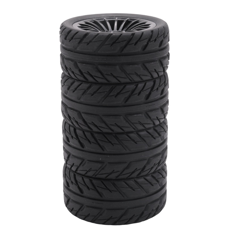 Bộ 4 Bánh Xe Cao Su Cho Xe Hơi Điều Khiển Từ Xa SG1603 SG1604 SG 1603 UDIRC UD1601 UD1602 UD1603 UD1604 1 / 16