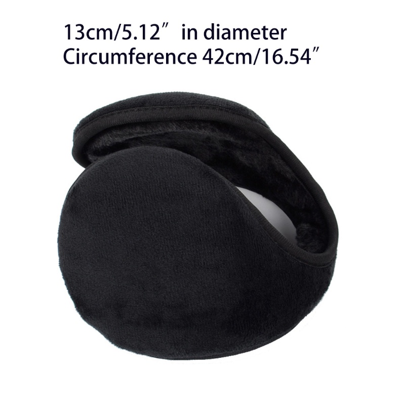 Bông Chụp Tai Màu Đen Giữ Ấm Mùa Đông Cho Nam Nữ