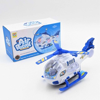 Đồ chơi máy bay trực thăng cảnh sát AIR PATROL - Đèn nhạc vui nhộn