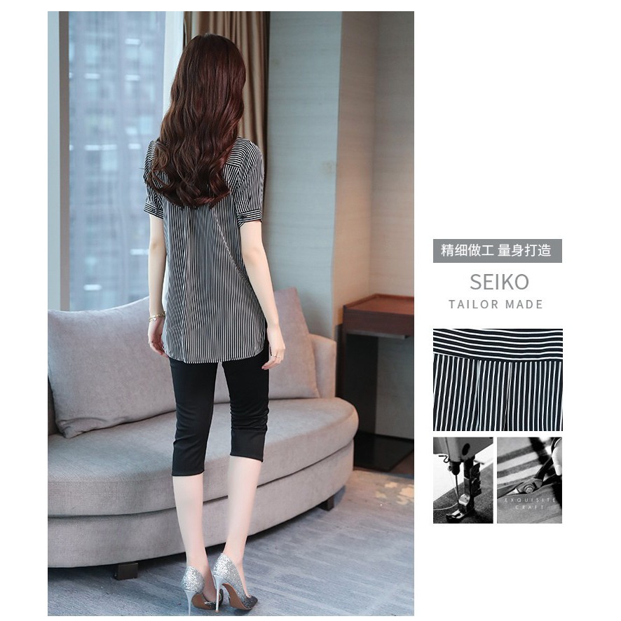 [GIÁ CỰC SỐC] SET ÁO SƠ MI SỌC QUẦN LỮNG CÁ TÍNH S3031
