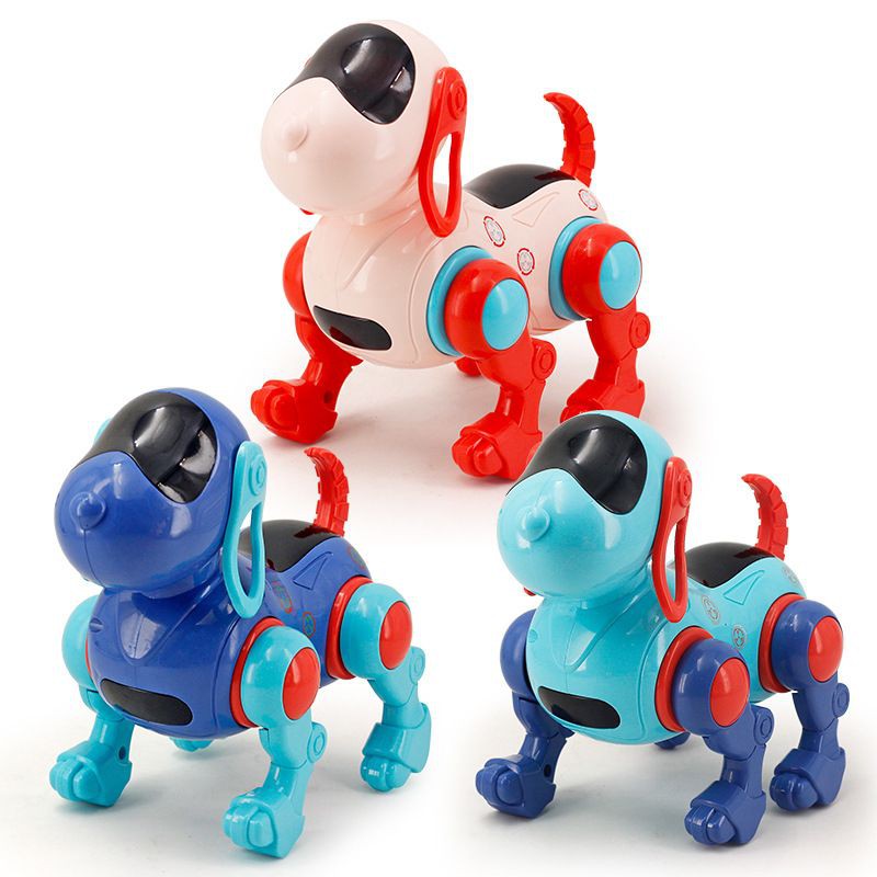 CHÓ ROBOT DÁNG ĐI ĐÁNG YÊU VỪA ĐI VỪA PHÁT NHẠC ĐÈN