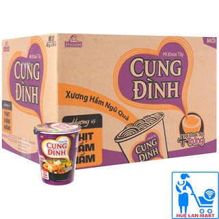 Mì khoai tây cung đình hương vị thịt hầm nấm thùng 24 ly x 65g